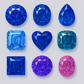 Royal Blue Round Diamond picture